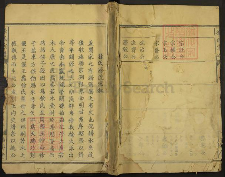 湖北省鄂州市华容区华容镇徐氏南州堂族谱-徐氏宗谱.pdf电子版