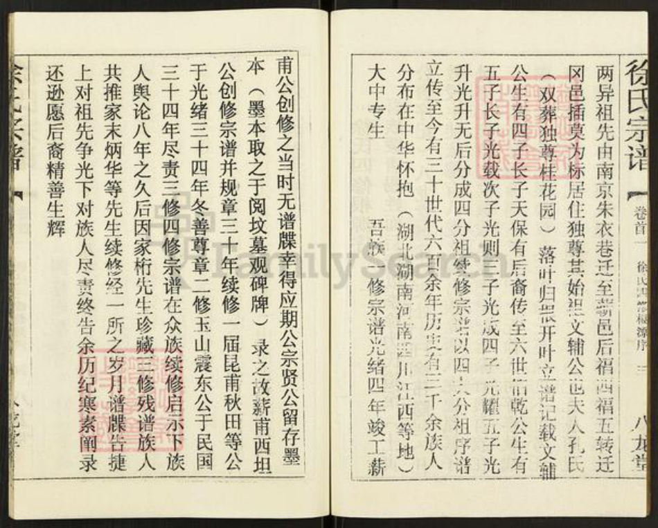 湖北省黄冈市徐氏八龙堂族谱-徐氏宗谱.pdf电子版插图5 湖北省黄冈市徐氏八龙堂族谱-徐氏宗谱.pdf电子版插图5