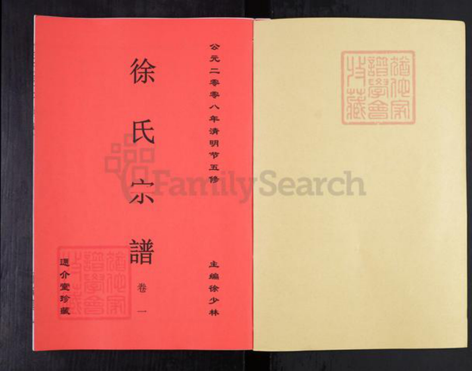 安徽省合肥市肥东县石塘镇徐氏通介堂族谱-徐氏宗谱.pdf电子版插图1