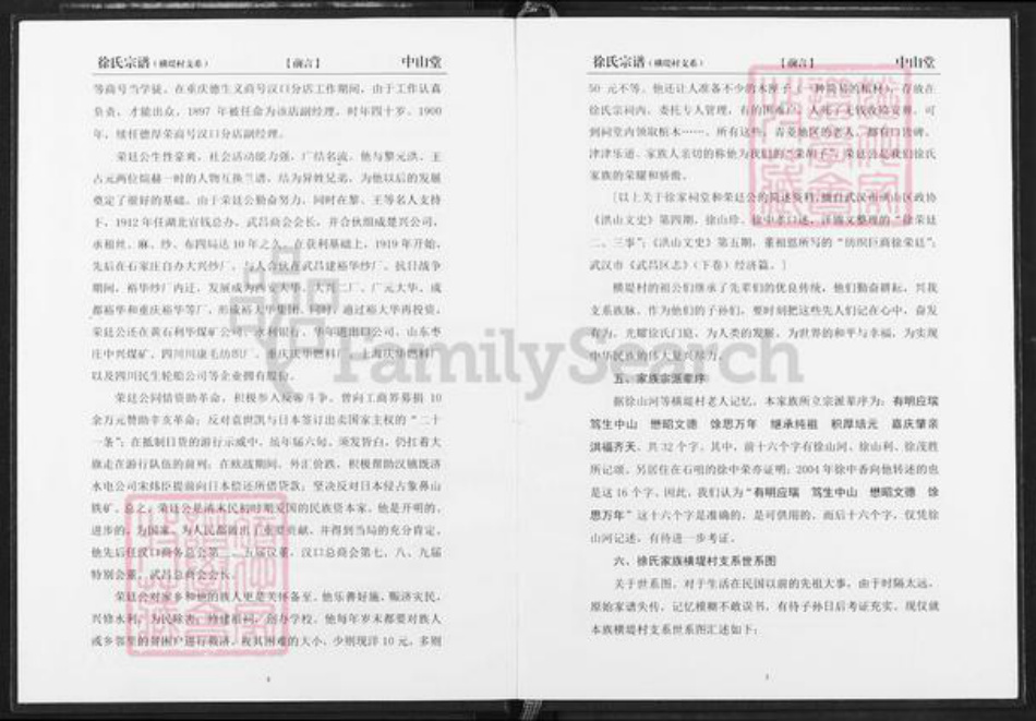 湖北省武汉市洪山区徐氏中山堂族谱-徐氏宗谱.横堤村支系.pdf电子版插图4