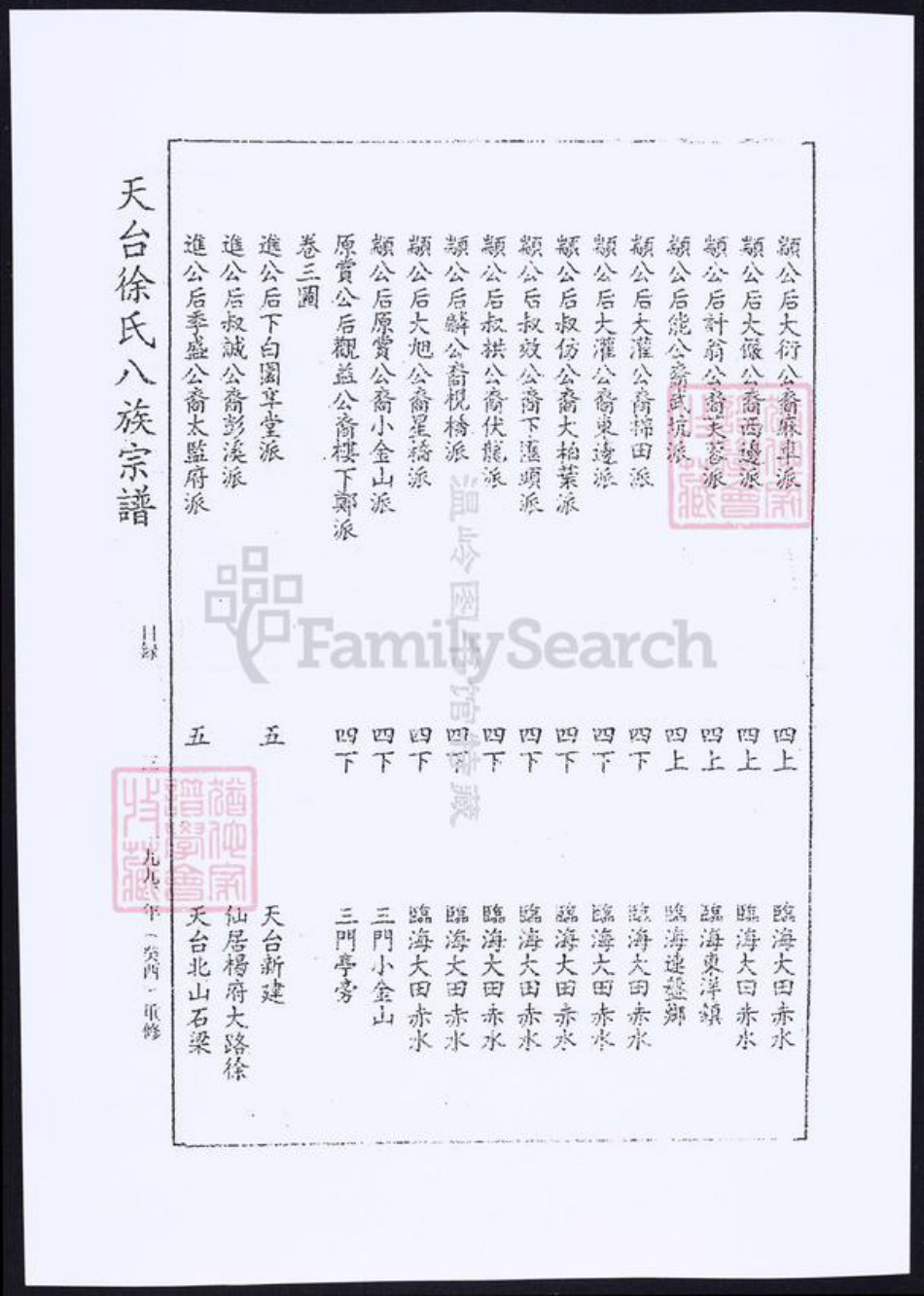 浙江省台州市徐氏族谱-徐氏八族宗谱.pdf电子版插图3 浙江省台州市徐氏族谱-徐氏八族宗谱.pdf电子版插图3