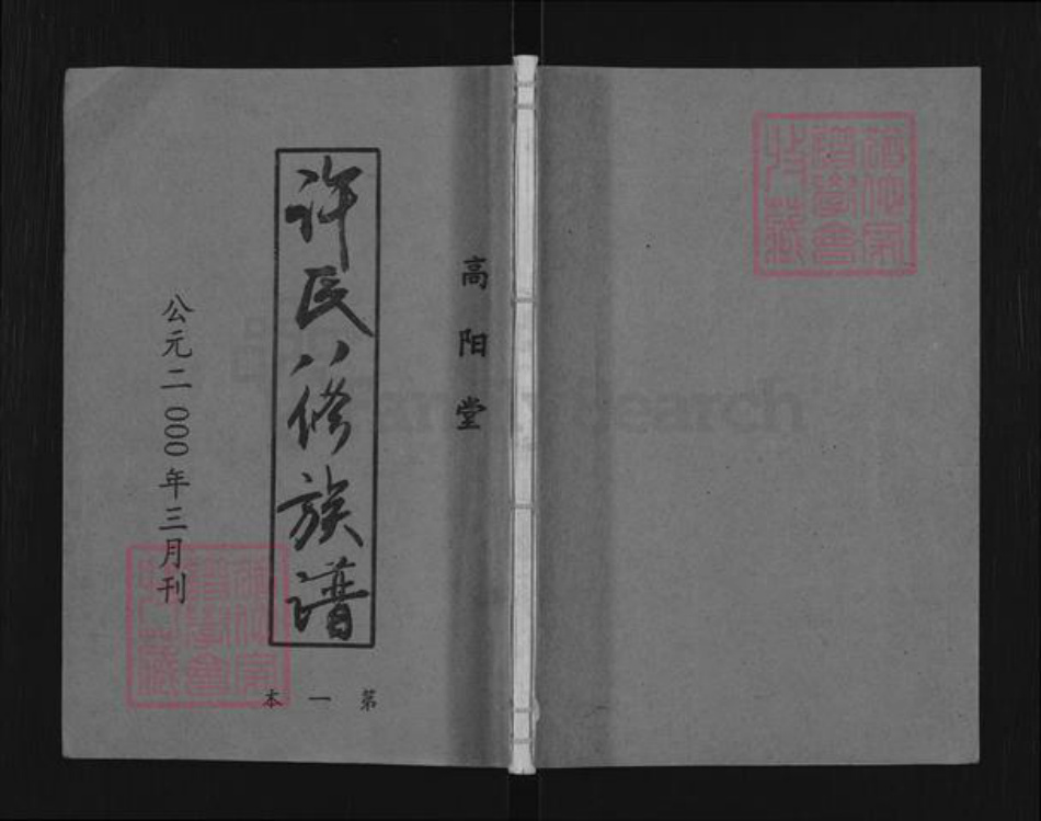 湖南省益阳市许氏高阳堂族谱-许氏八修族谱.pdf电子版