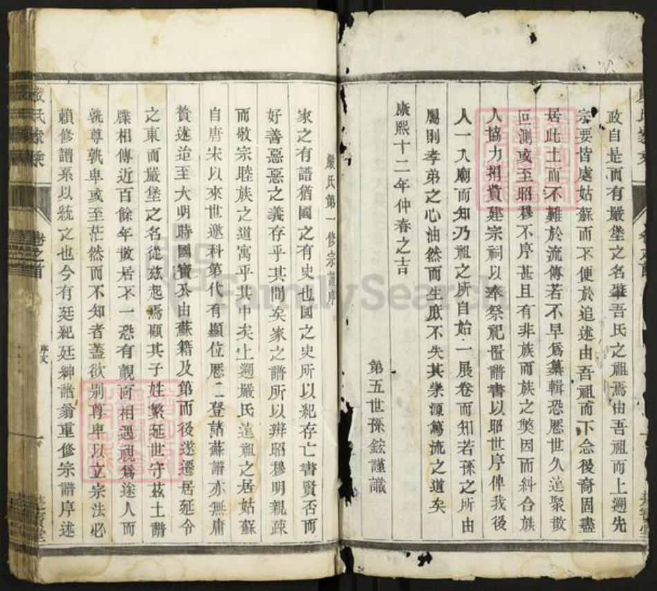 江苏省泰州市泰兴市新街镇严氏楚宝堂族谱-严氏族谱.pdf电子版插图1 江苏省泰州市泰兴市新街镇严氏楚宝堂族谱-严氏族谱.pdf电子版插图1