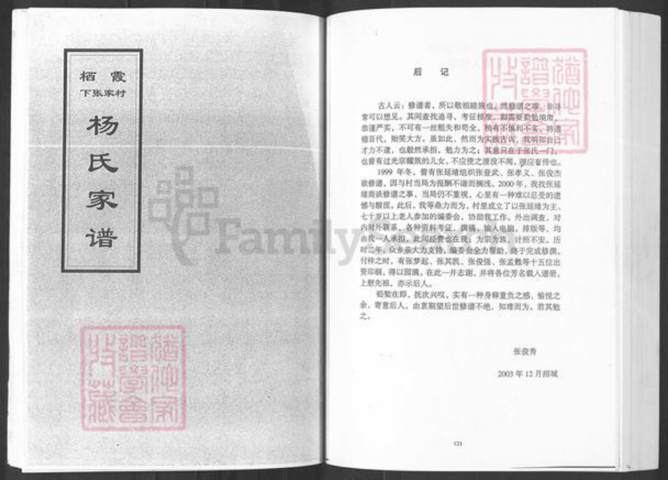 山东省烟台市莱州市柞村镇杨氏族谱-栖霞下张家村杨氏家谱.pdf电子版插图1