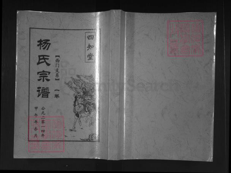 江苏省盐城市建湖县杨氏四知堂族谱-杨氏宗谱.西门支系.pdf电子版
