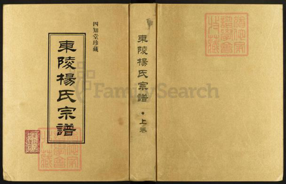 江苏省常州市溧阳市杨氏四知堂族谱-东陵杨氏宗谱.pdf电子版