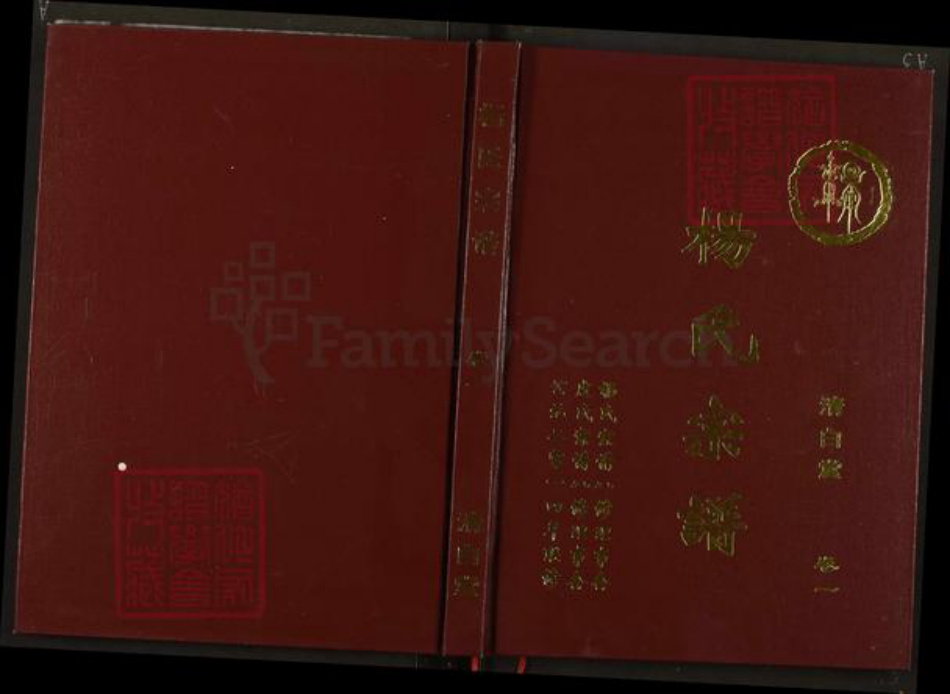 湖北省黄石市大冶市杨氏清白堂族谱-杨氏宗谱.pdf电子版