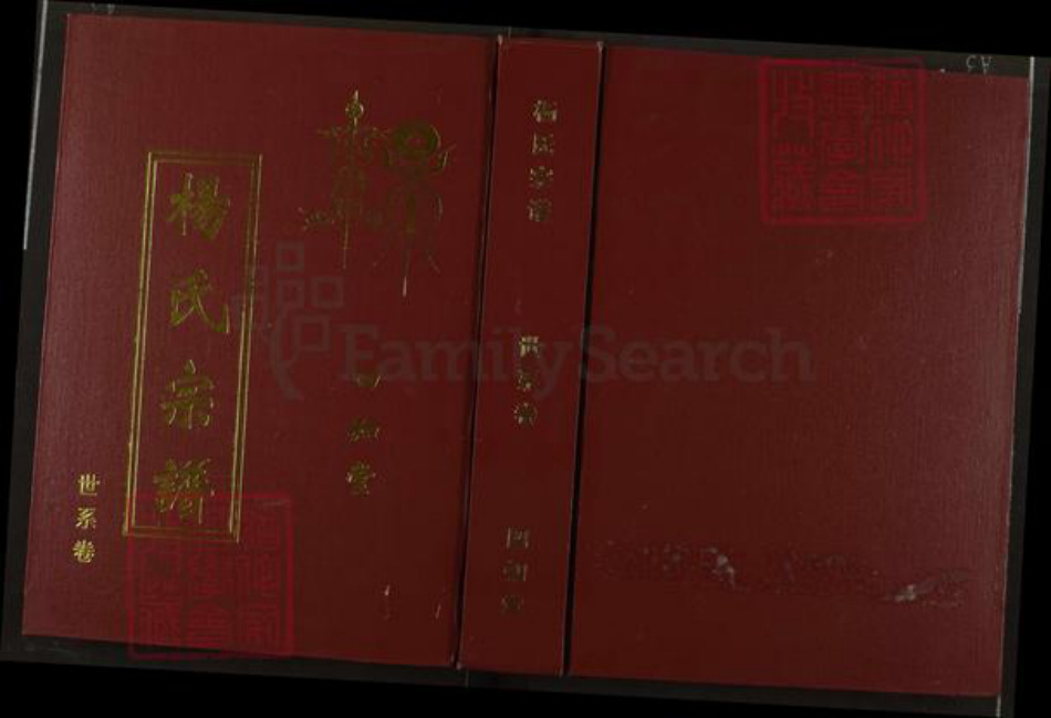 湖北省武汉市江汉区武汉杨氏四知堂族谱-杨氏宗谱.pdf电子版