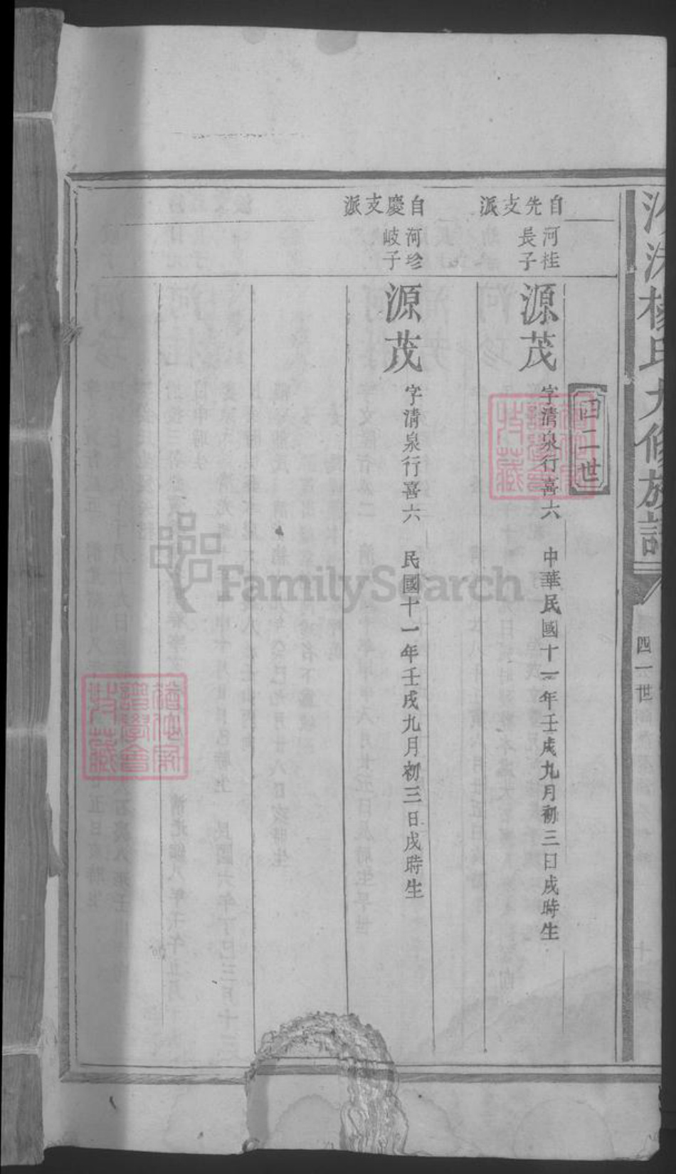 江西省抚州市临川区杨氏族谱-抚州沙港杨氏九修族谱 [不分卷].pdf电子版插图1