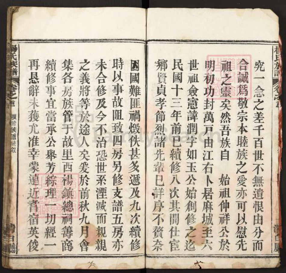 湖北省黄冈市麻城市杨氏族谱-杨氏族谱.pdf电子版插图3 湖北省黄冈市麻城市杨氏族谱-杨氏族谱.pdf电子版插图3