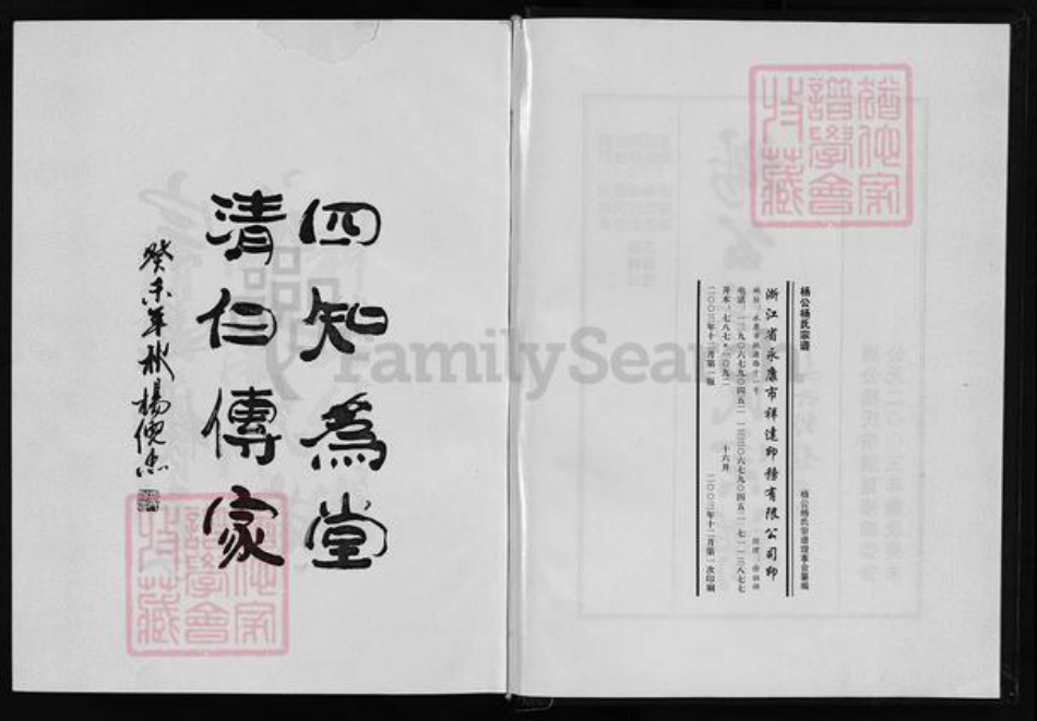 浙江省金华市永康市杨氏族谱-杨公杨氏宗谱 [4卷].pdf电子版插图3