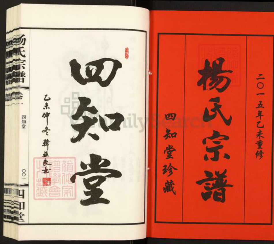 江苏省常州市武进县杨氏四知堂族谱-芳山杨氏宗谱.pdf电子版插图1