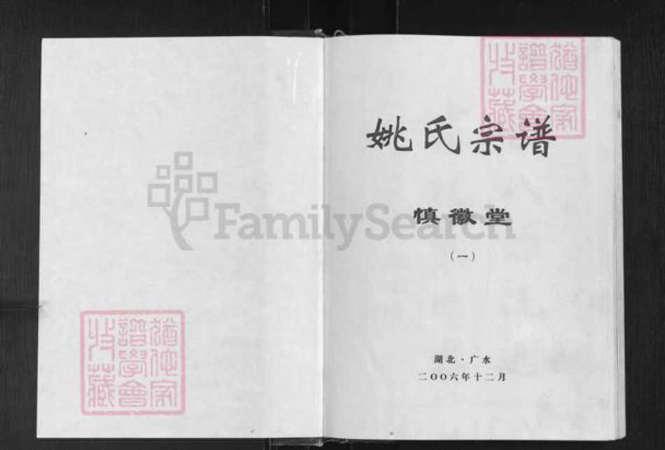 湖北省随州市广水市姚氏慎徽堂族谱-姚氏宗谱.pdf电子版插图1 湖北省随州市广水市姚氏慎徽堂族谱-姚氏宗谱.pdf电子版插图1