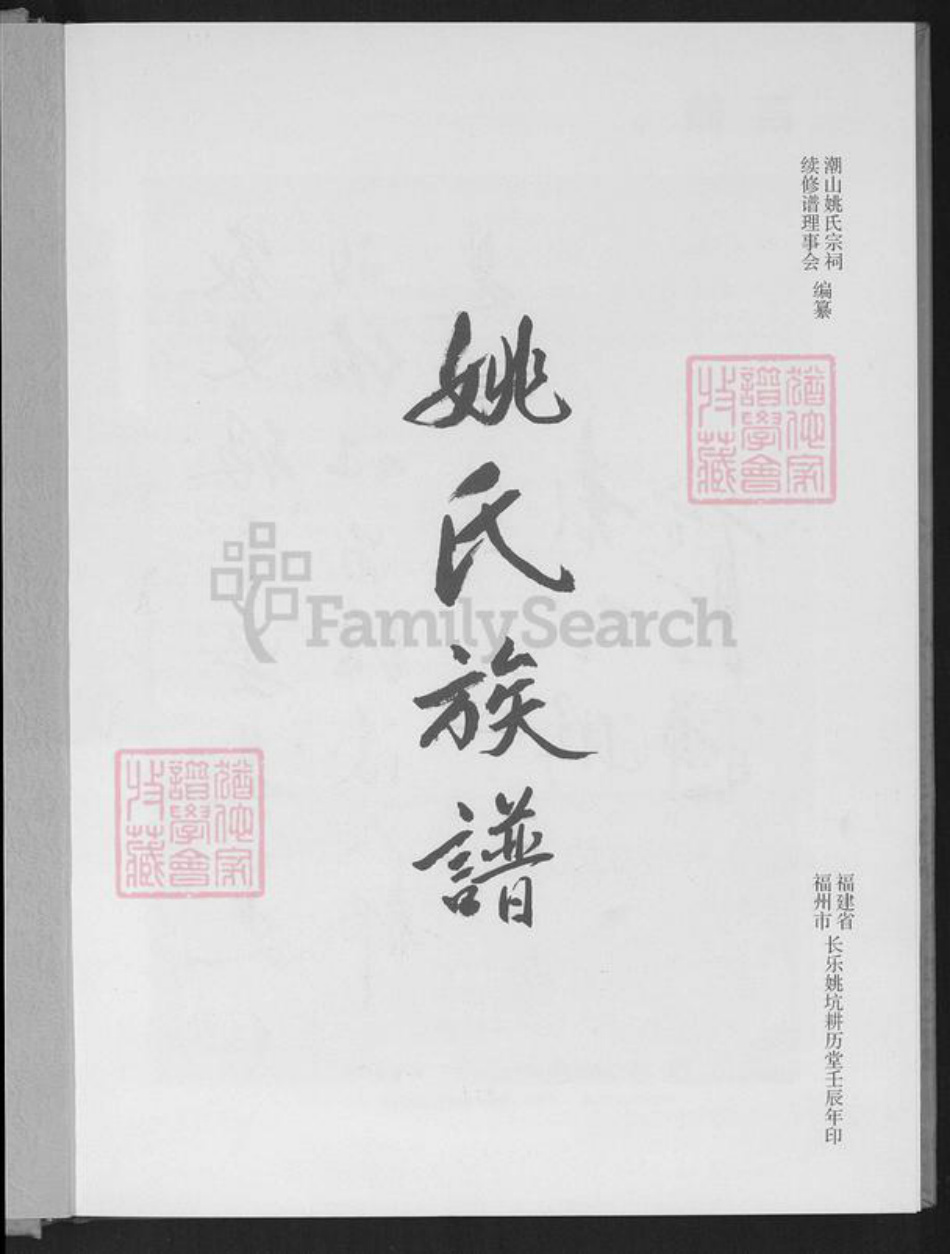 福建省福州市长乐区文岭镇姚氏族谱-姚氏族谱.pdf电子版插图2