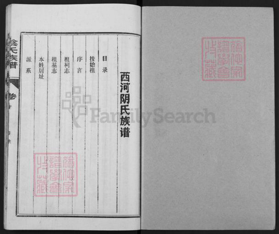 福建省三明市宁化县阴氏族谱-西河阴氏族谱.pdf电子版插图1