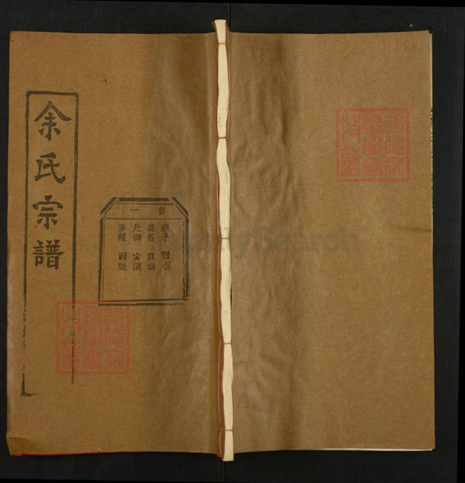 湖北省黄冈市浠水县巴河镇余氏四谏堂族谱-余氏宗谱.pdf电子版