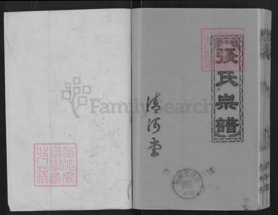 湖北省武汉市蔡甸区侏儒山街道张氏清河堂族谱-张氏宗谱.pdf电子版插图1