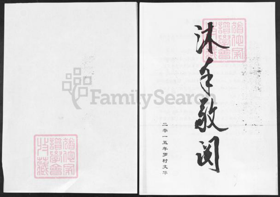 山东省淄博市淄川区张氏族谱-张氏支谱.pdf电子版插图1