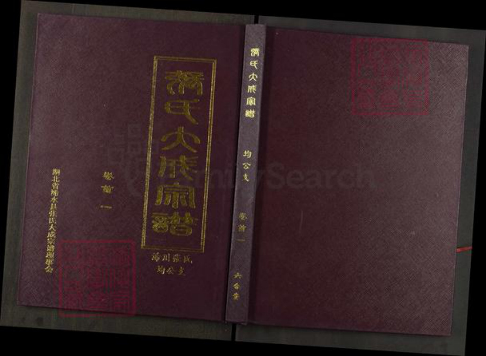 湖北省黄冈市浠水县张氏六合堂族谱-张氏大成宗谱.浠川张氏.均公支.pdf电子版