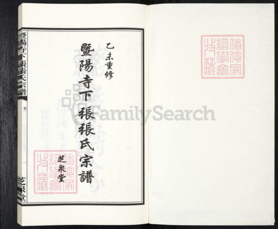 浙江省绍兴诸暨市牌头镇张氏芝泉堂族谱-暨阳寺下张张氏宗谱.pdf电子版插图1