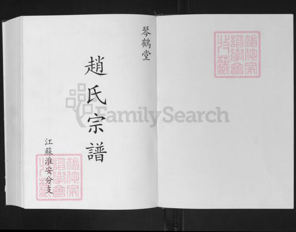 江苏省淮安市淮阴区赵氏琴鹤堂族谱-赵氏宗谱.江苏潍安分支.pdf电子版插图1