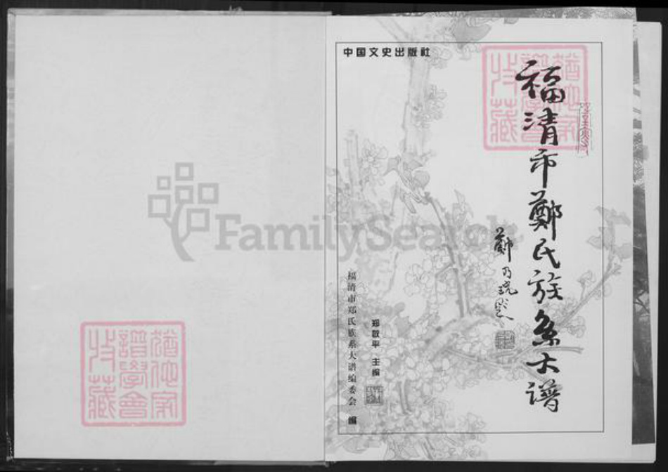 福建省福州市福清市郑氏族谱-郑氏族系大谱.pdf电子版插图1