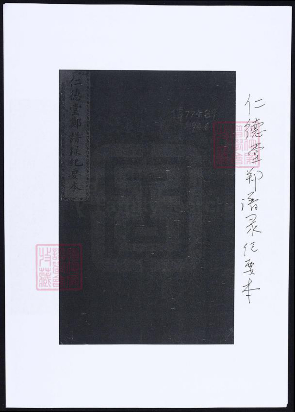福建省郑氏族谱-仁德堂郑谱录纪要本.pdf电子版插图