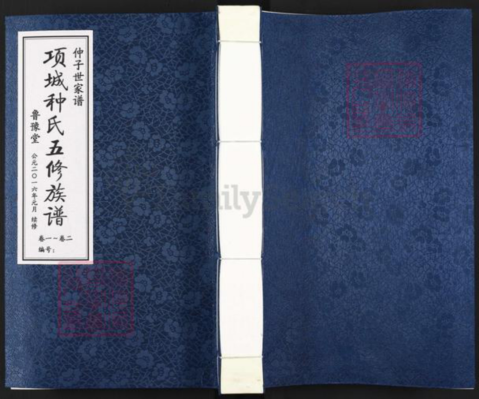 河南省周口市项城市郑郭镇种氏鲁豫堂族谱-项城种氏五修族谱.家谱.pdf电子版