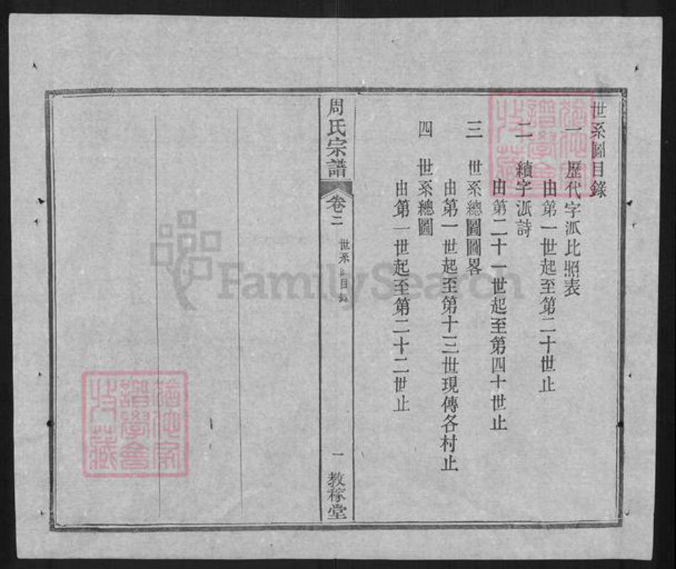 湖北省武汉市黄陂区黄陂周氏教稼堂族谱-黄陂周氏宗谱.pdf电子版插图2 湖北省武汉市黄陂区黄陂周氏教稼堂族谱-黄陂周氏宗谱.pdf电子版插图2