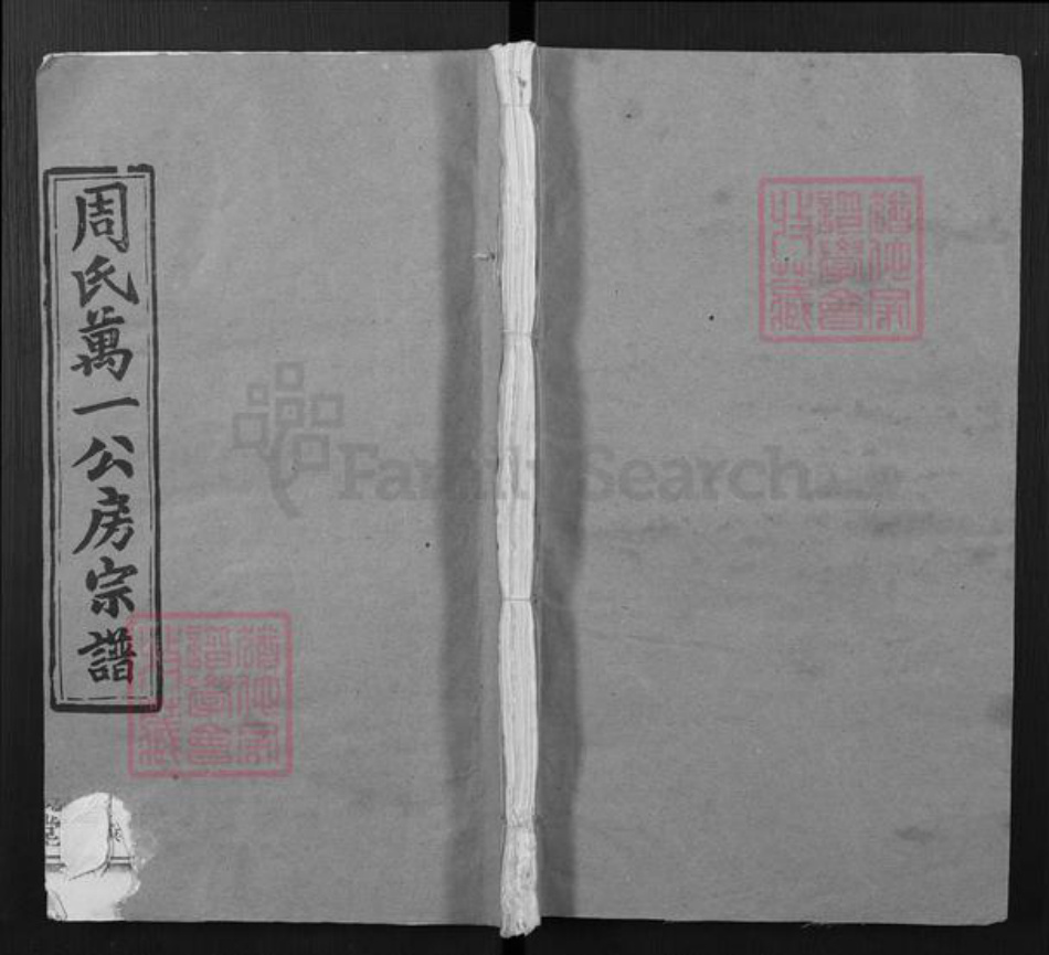 湖北省黄冈市罗田县周氏亲亲堂族谱-周氏万一公房宗谱.pdf电子版