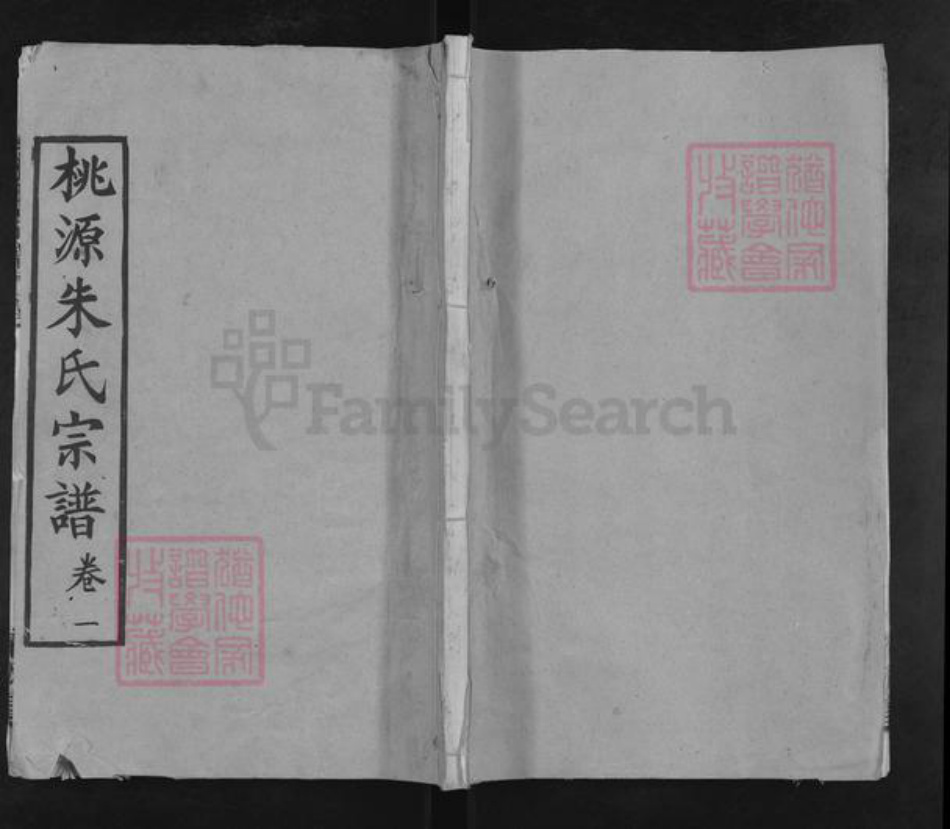 湖北省武汉市新洲区朱氏清源堂族谱-桃源朱氏宗谱.pdf电子版