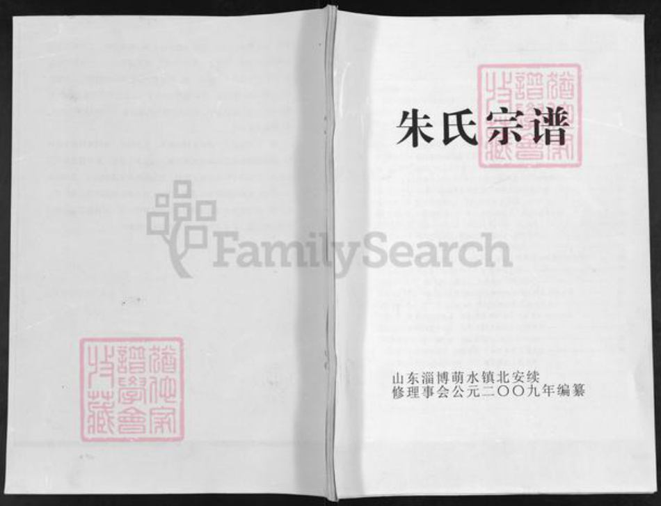 山东省淄博市周村区朱氏族谱-朱氏宗谱.pdf电子版