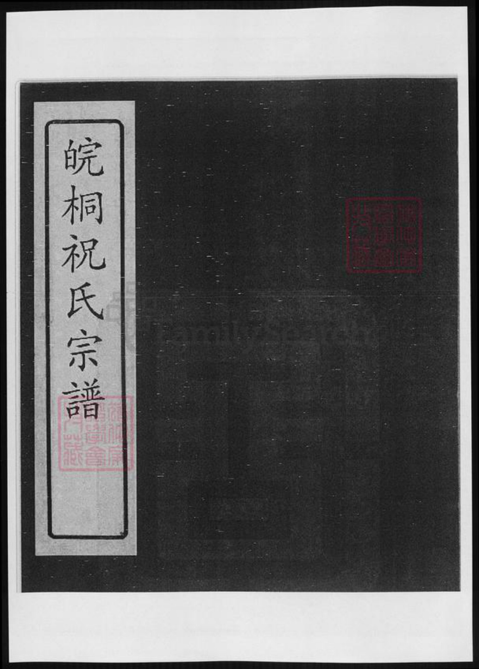 安徽省安庆市桐城市祝氏族谱-安徽桐城祝氏宗谱.pdf电子版