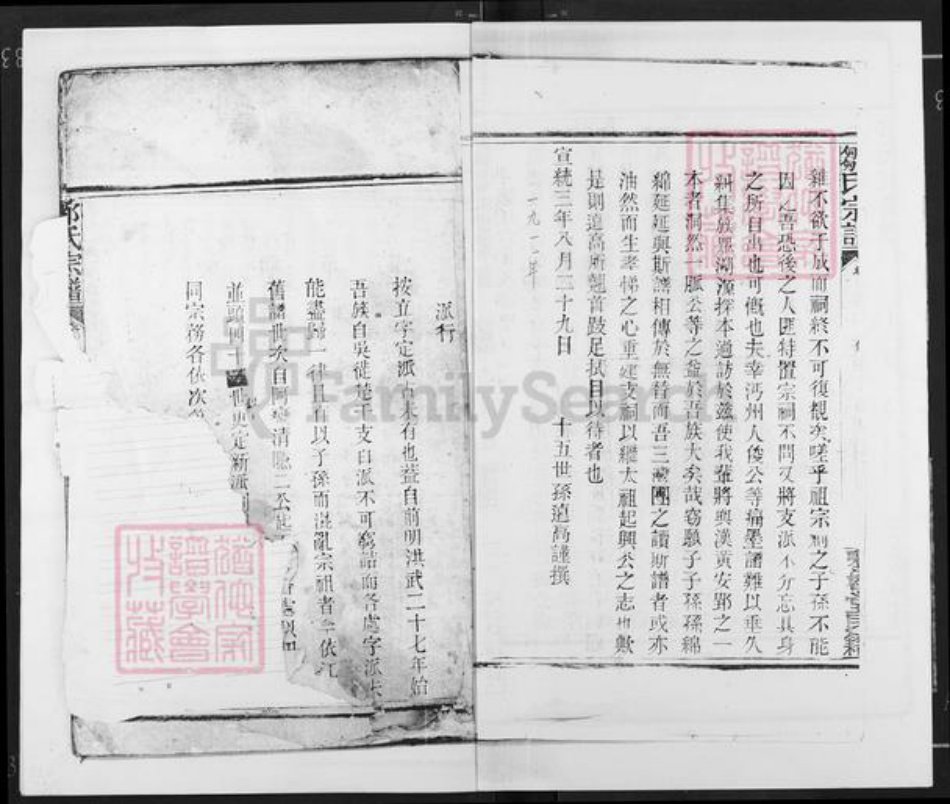 湖北省天门市岳口镇邹氏东鲁堂族谱-邹氏宗谱.pdf电子版插图2