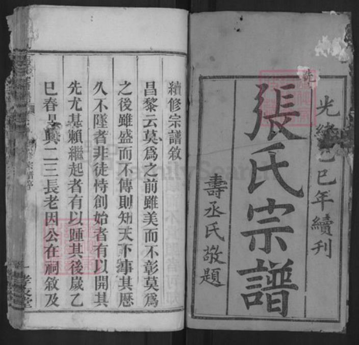 湖北省宜昌市西陵区张氏孝友堂族谱-张氏宗谱.pdf电子版插图1