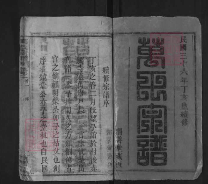湖北省黄冈市麻城市万氏渭善堂族谱-万氏宗谱.pdf电子版插图1