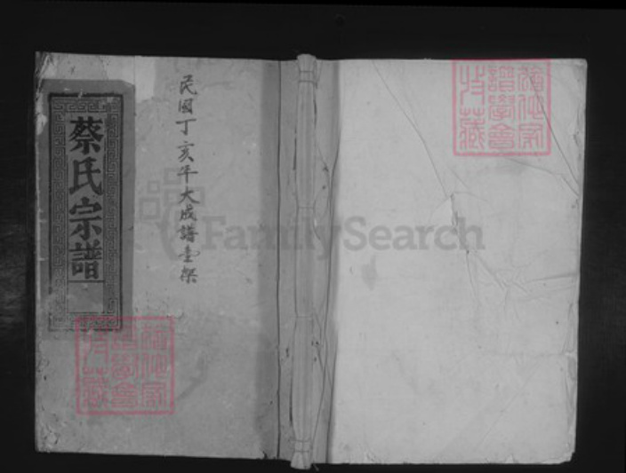 江西省九江市都昌县苏山乡蔡氏族谱-蔡氏宗谱.pdf电子版