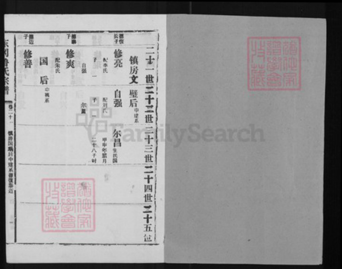 湖北省天门市干驿镇鲁氏族谱-东冈鲁氏族谱.pdf电子版插图1