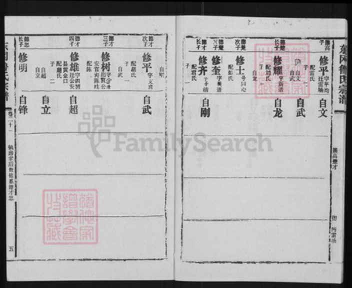 湖北省天门市干驿镇鲁氏族谱-东冈鲁氏族谱.pdf电子版插图5