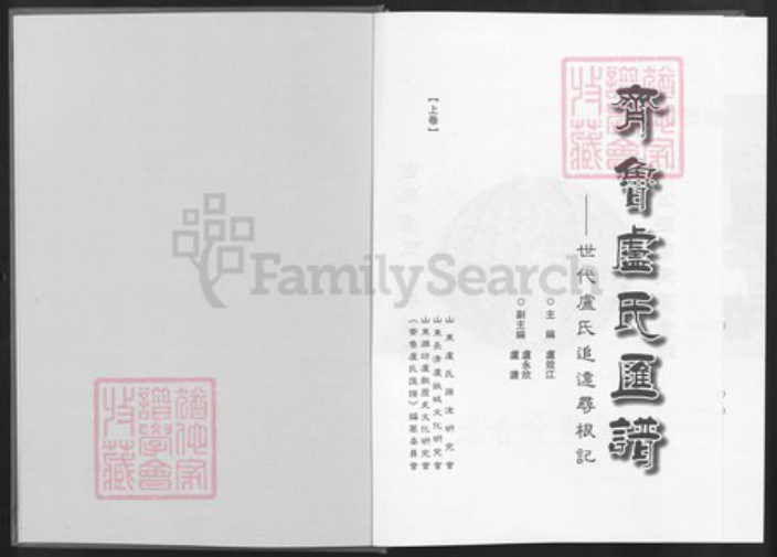 山东省潍坊市昌邑市北孟镇卢氏族谱-齐鲁卢氏汇谱.pdf电子版插图1