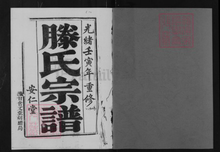 江苏省盐城市亭湖区滕氏安仁堂族谱-盐城滕氏宗谱.pdf电子版插图1 江苏省盐城市亭湖区滕氏安仁堂族谱-盐城滕氏宗谱.pdf电子版插图1