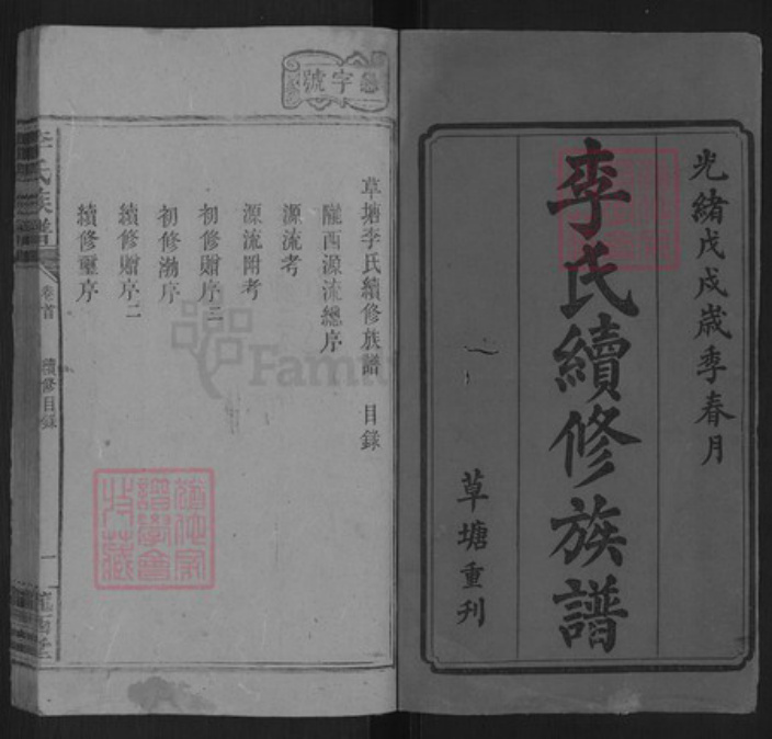 湖南省邵阳市洞口县洞口李氏陇西堂族谱-李氏续修族谱.pdf电子版插图1