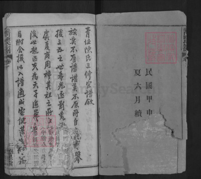 湖北省黄冈市武穴市陈氏德心堂族谱-义门陈氏宗谱.pdf电子版插图2