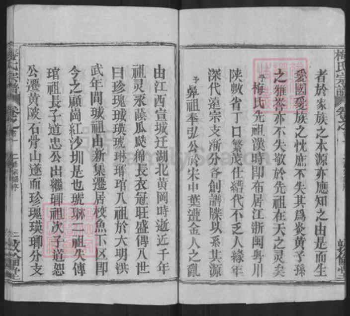 湖北省黄冈市梅氏敦伦堂族谱-梅氏宗谱.pdf电子版插图3