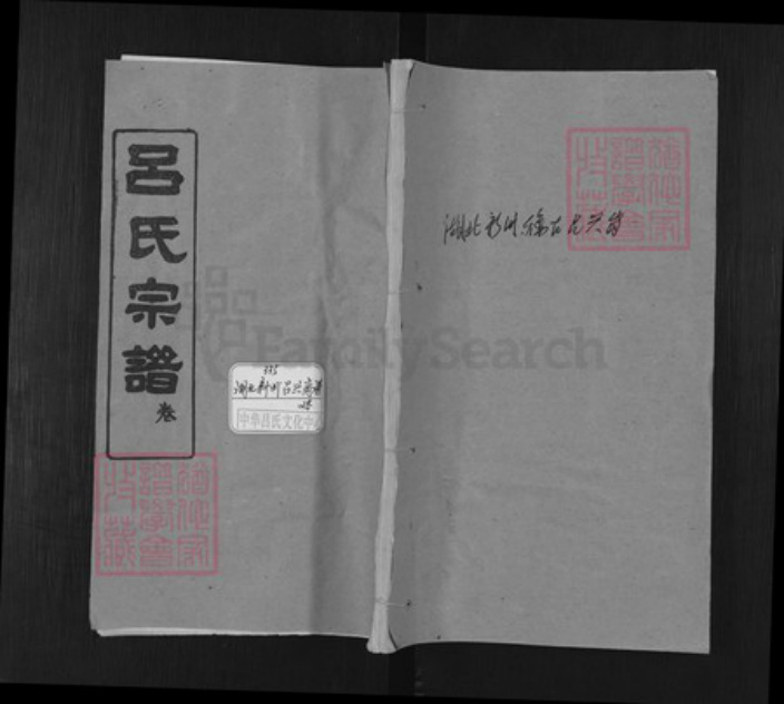 湖北省武汉市新洲区吕氏敦本堂族谱-吕氏宗谱.pdf电子版插图