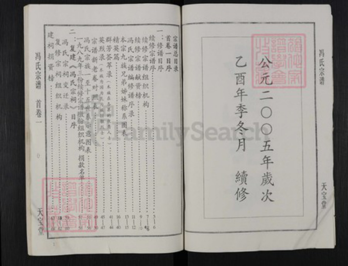 湖北省黄冈市团风县冯氏天宝堂族谱-冯氏宗谱.pdf电子版插图2