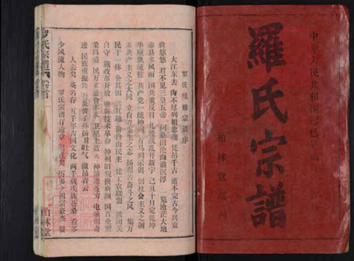 湖北省武汉市新洲区罗氏柏林堂族谱-罗氏宗谱.pdf电子版插图1