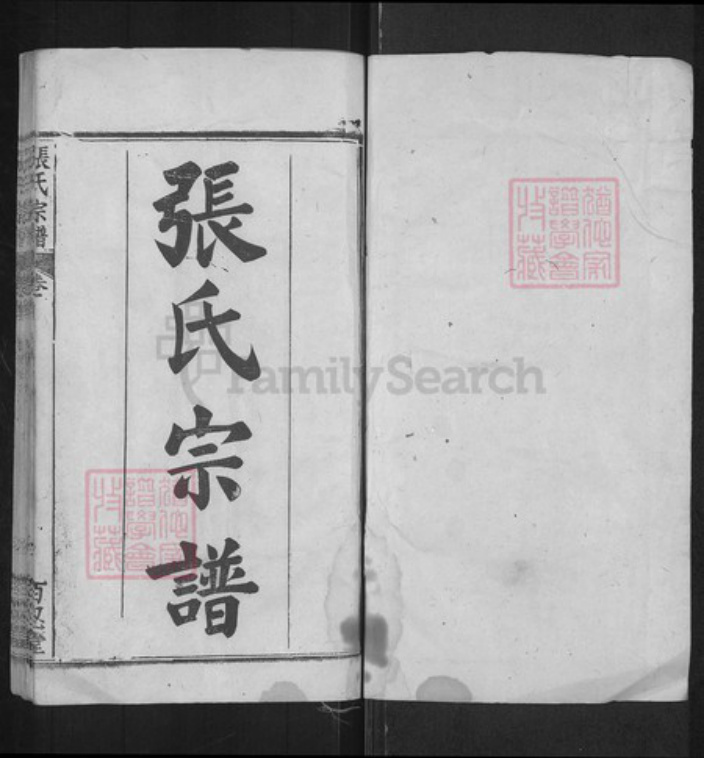 湖北省黄冈市罗田县张氏百忍堂族谱-张氏宗谱.pdf电子版插图1