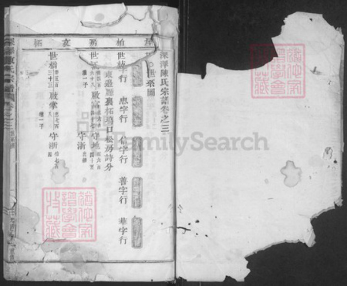 浙江省金华市磐安县深泽乡陈氏族谱-深泽陈氏宗谱.pdf电子版插图1