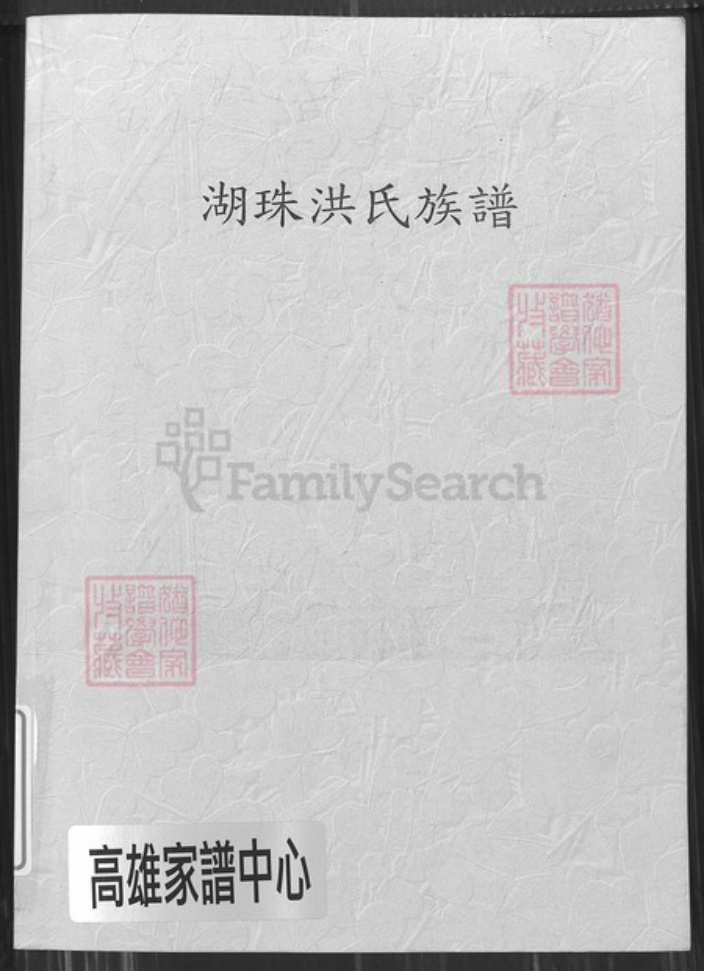 福建省漳州市长泰县岩溪镇洪氏鹰宗堂族谱-湖珠洪氏族谱.pdf电子版插图